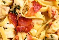 Creamy Bacon and Chicken Carbonara Recipe