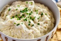 Caramelized Onion Dip Made with Greek Yogurt — Savory Party Dip