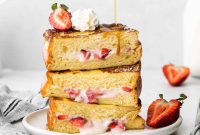 Strawberry Cream-Stuffed French Toast Recipe
