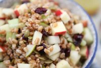 Autumn Farro Salad with Roasted Vegetables and Feta