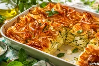 Crispy Courgette and Feta Crinkle Tart for Summer Gatherings