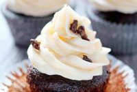 Chocolate Cupcakes with Grapefruit Curd Buttercream
