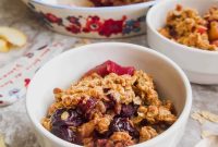 Vegan Gluten-Free Apple and Cherry Crisp Recipe