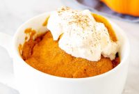 Moist Pumpkin Mug Cake Recipe for One