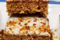 Toffee Apple Cake Bars Recipe — Chewy Apple Toffee Squares