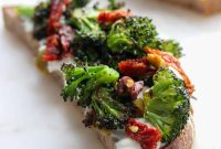 Roasted Broccoli Smørrebrød with Whipped Ricotta Spread