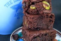 Double Chocolate Brownies with Crunchy Pistachios