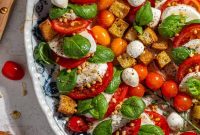 Caprese Salad with Spicy Honey Dressing for Summer Meals