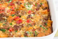 Paleo Sweet Potato, Sausage & Egg Breakfast Casserole