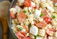 Pepperoni Pasta Salad with Creamy Italian Dressing