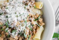 Creamy Sausage and Mushroom Rigatoni Recipe