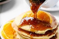 Orange Poppy Seed Pancakes with Citrus Glaze Recipe