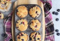 Moist Buttermilk Blueberry Muffins with Vanilla Glaze