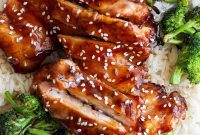 Sticky Grilled Teriyaki Chicken with Charred Scallions