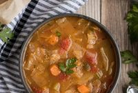 Hearty Vegan Cabbage Soup Recipe with Savory Herbs