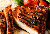 Juicy Grilled Pork Chops with Garlic Herb Marinade