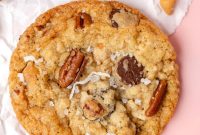 Chewy Cowboy Cookies with Oats, Chocolate & Pecans