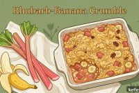 Rhubarb Banana Crumble with Caramelized Pink Topping — 2026 Recipe