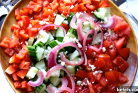 Vibrant Apple Cider Vinaigrette Chopped Vegetable Salad
