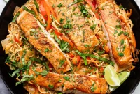 Thai Curry Salmon Ramen (Gluten-Free)