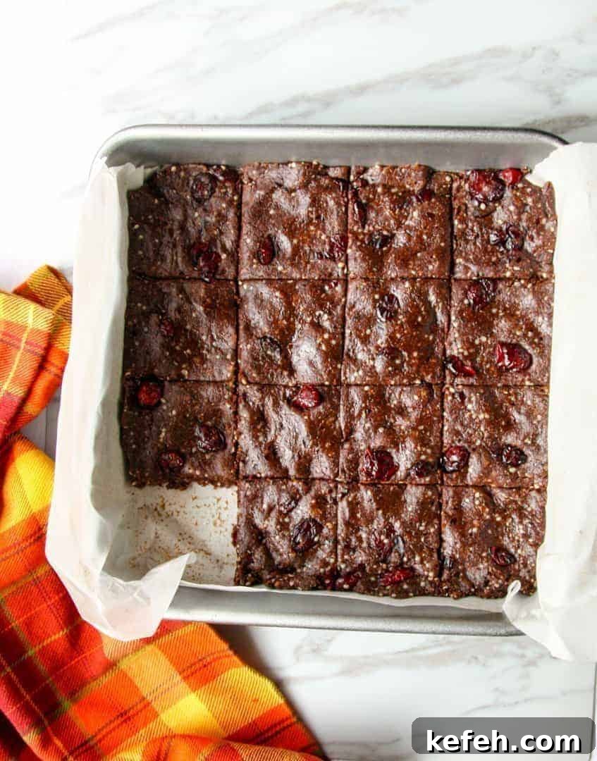 A pan of chocolate protein bars