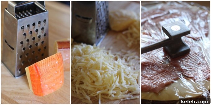 Veal Rollatini with Peppers, Cheese & Basil in Tomato-Olive Sauce 5 Steps to make veal rollatini