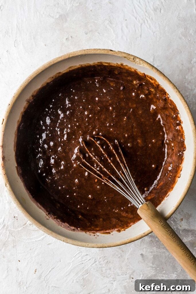 Fudgy Chocolate Banana Bread Recipe 8 whisk in the dry ingredients