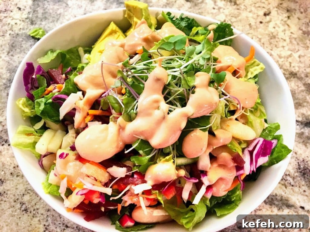 Creamy Vegan French Dressing Recipe — Tangy Plant-Based Dressing 5 salad with vegan french dressing recipe