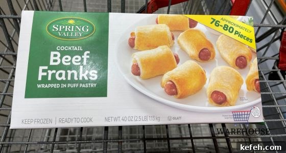 Top Costco Thanksgiving Appetizers for 2025 Holiday Entertaining 2 Spring Valley Cocktail Beef Franks from Costco baked and served with dipping sauces — easy Costco Thanksgiving food