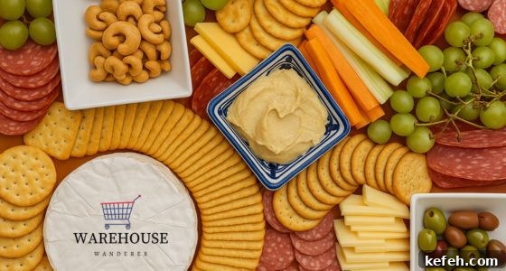 Top Costco Thanksgiving Appetizers for 2025 Holiday Entertaining 9 Assorted cheese and cracker platter from Costco — easy no-cook Costco Thanksgiving food idea.
