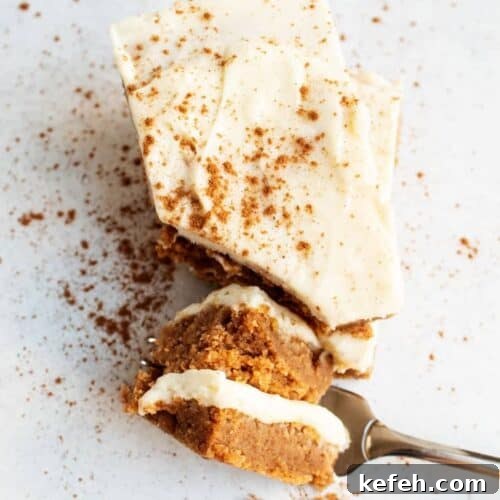 keto pumpkin cookies in two layers on a fork