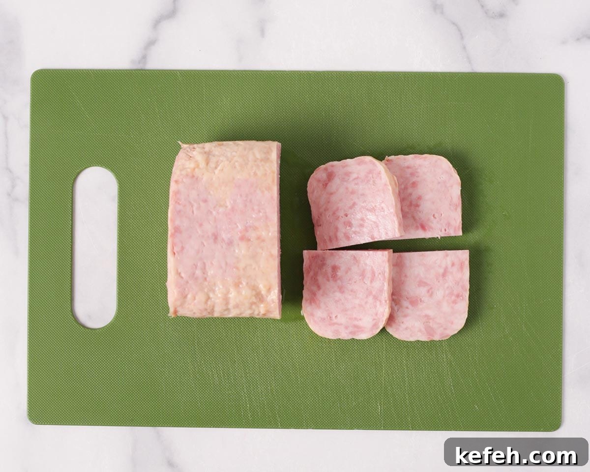 How to Make Spam Yaki Onigiri: Grilled Spam Rice Balls Recipe 5 Spam and cheese filling