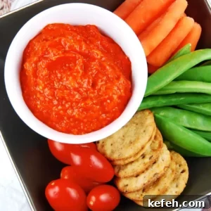 roasted red pepper and eggplant dip