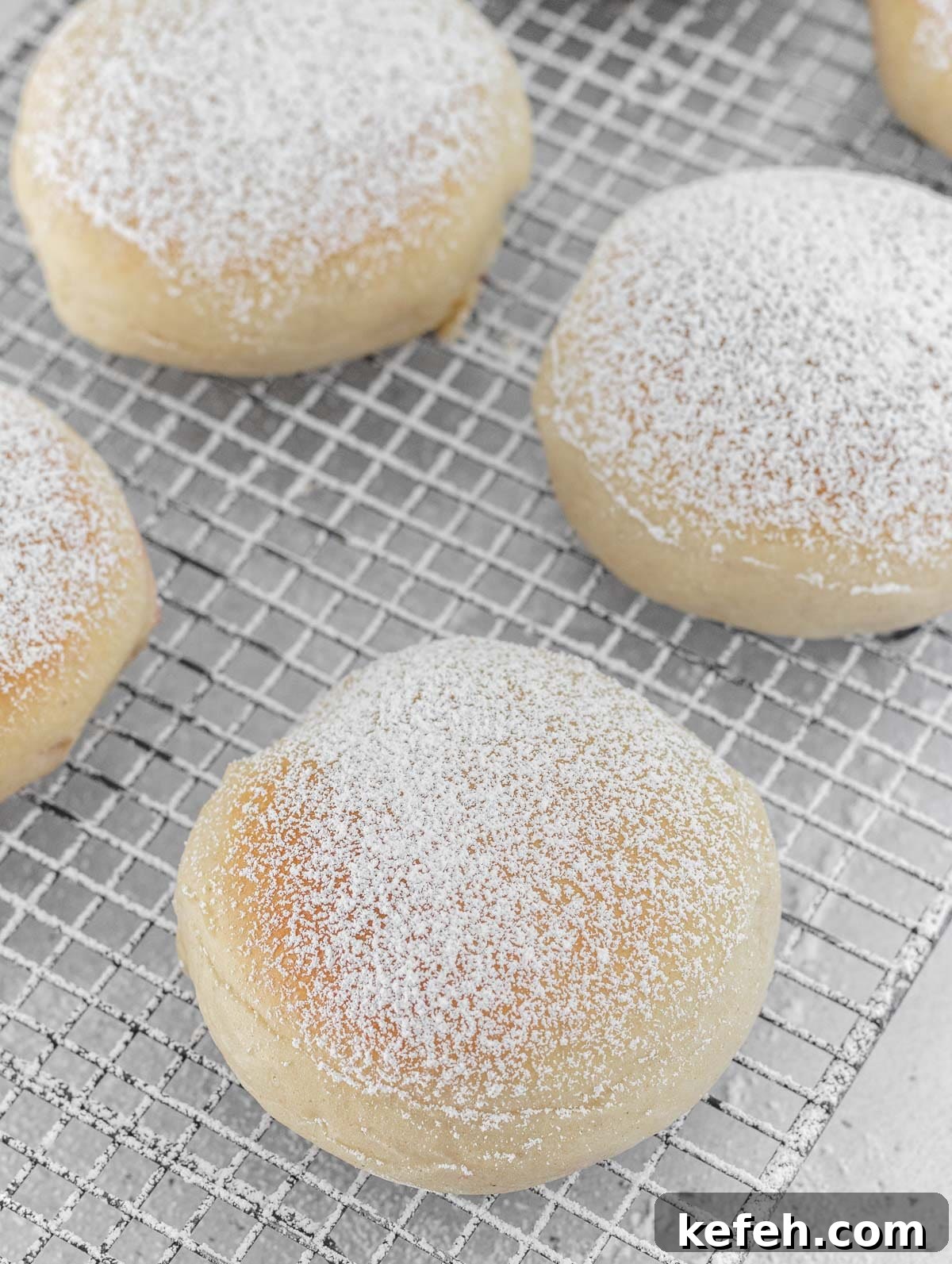 Vegan Bomboloni: Authentic Italian Filled Donuts Recipe 3 Italian donuts with jam