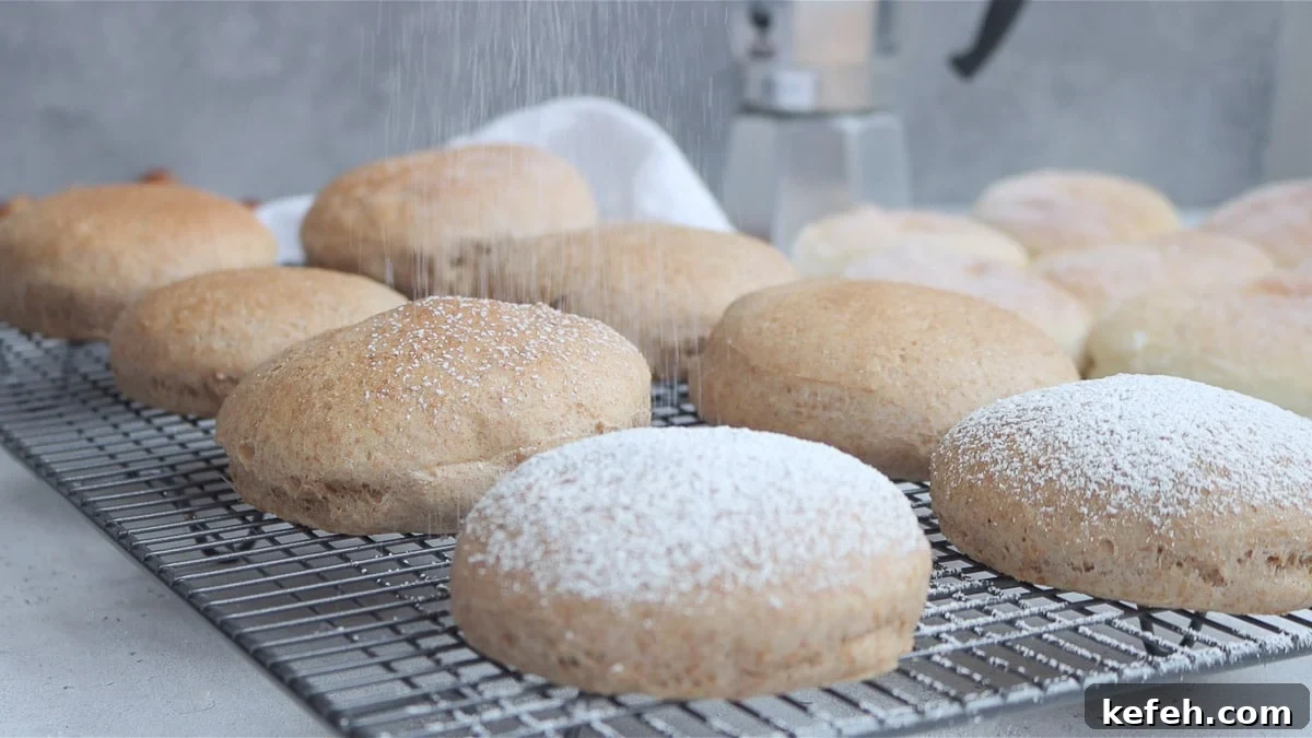 Vegan Bomboloni: Authentic Italian Filled Donuts Recipe 7 wholegrain vegan oven-baked bomboloni