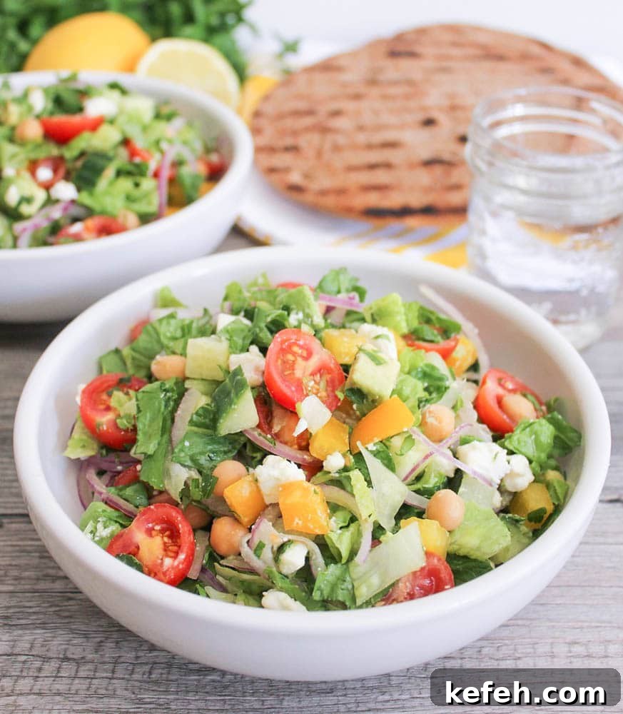 Chopped-Greek-Salad-With-Avocado-Chickpeas-and-Lemon-Dressing