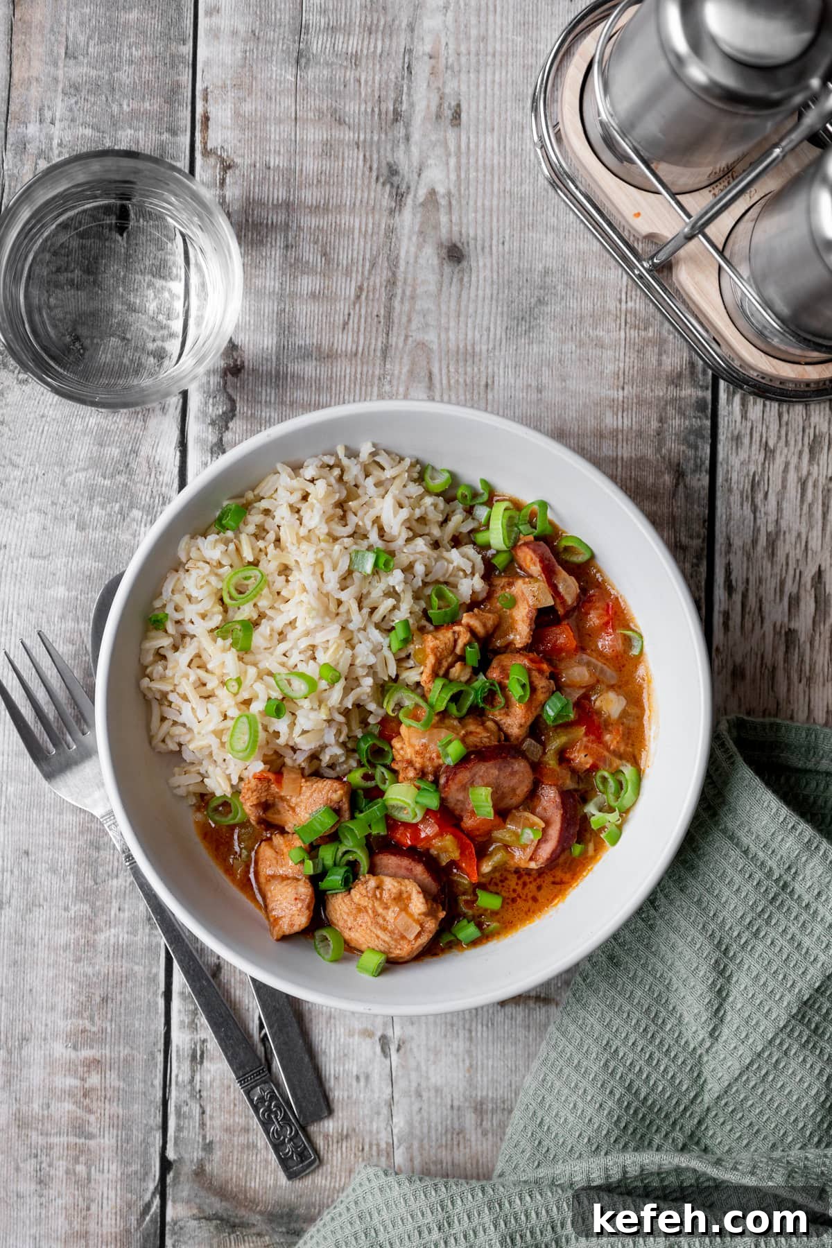 Chicken and Smoked Sausage Gumbo Recipe with Rich Cajun Flavor 4 Bowl of chicken and sausage gumbo