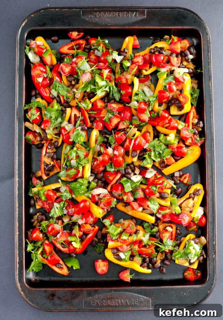 Vegan Gluten-Free Mini Bell Pepper Nachos Recipe 6 Healthy Mini Bell Pepper Nachos (vegan and gluten-free)