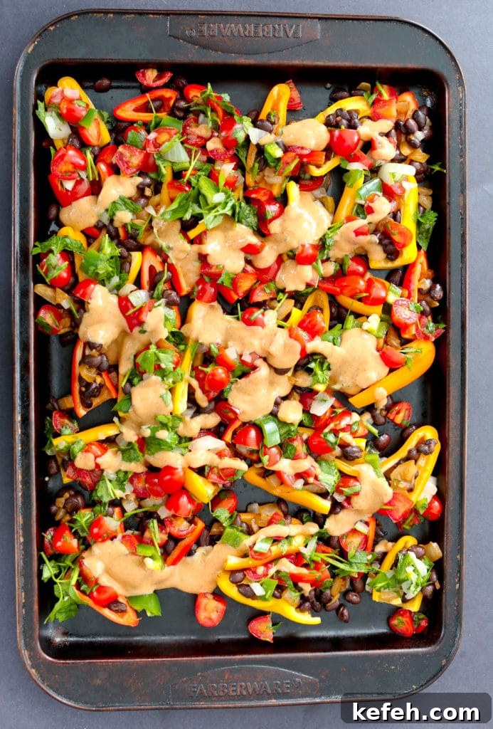 Vegan Gluten-Free Mini Bell Pepper Nachos Recipe 7 Healthy Mini Bell Pepper Nachos (vegan and gluten-free)