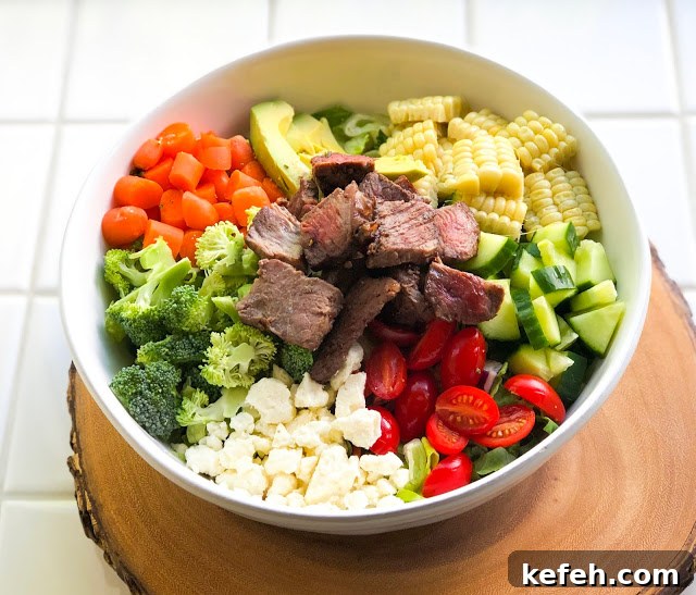 Loaded Steak Salad Recipe: Hearty Steak and Greens Bowl 2 img 1292 1