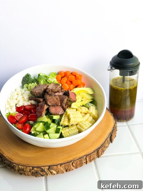 Loaded Steak Salad Recipe: Hearty Steak and Greens Bowl 3 img 1292 2