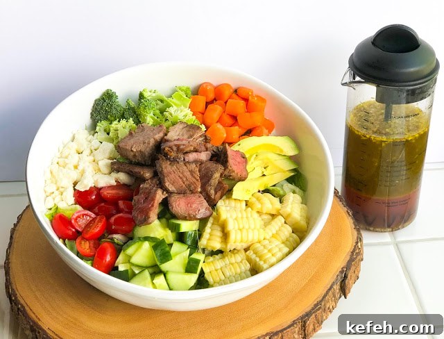 Loaded Steak Salad Recipe: Hearty Steak and Greens Bowl 6 img 1292 5