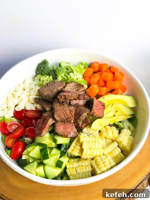 Loaded Steak Salad Recipe: Hearty Steak and Greens Bowl 8 img 1292 7