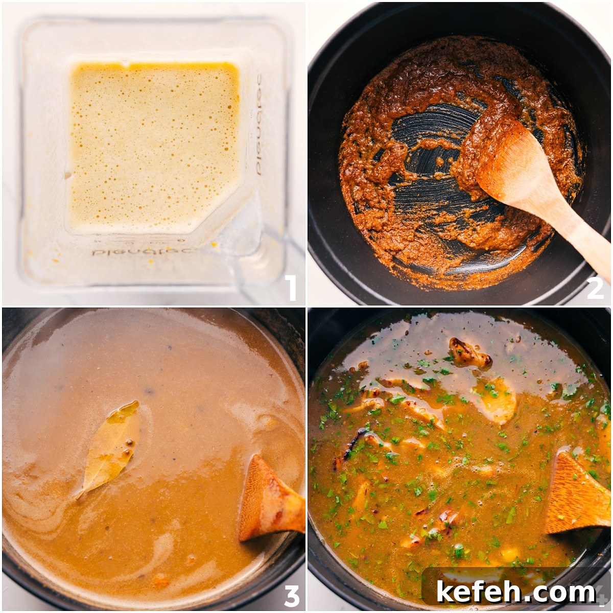 Use Rotisserie Chicken For A Shortcut To 20-Minute Chicken Pozole Blending chiles with chicken stock, then sautéing oil with flour and spices before combining everything to cook together into chicken pozole.