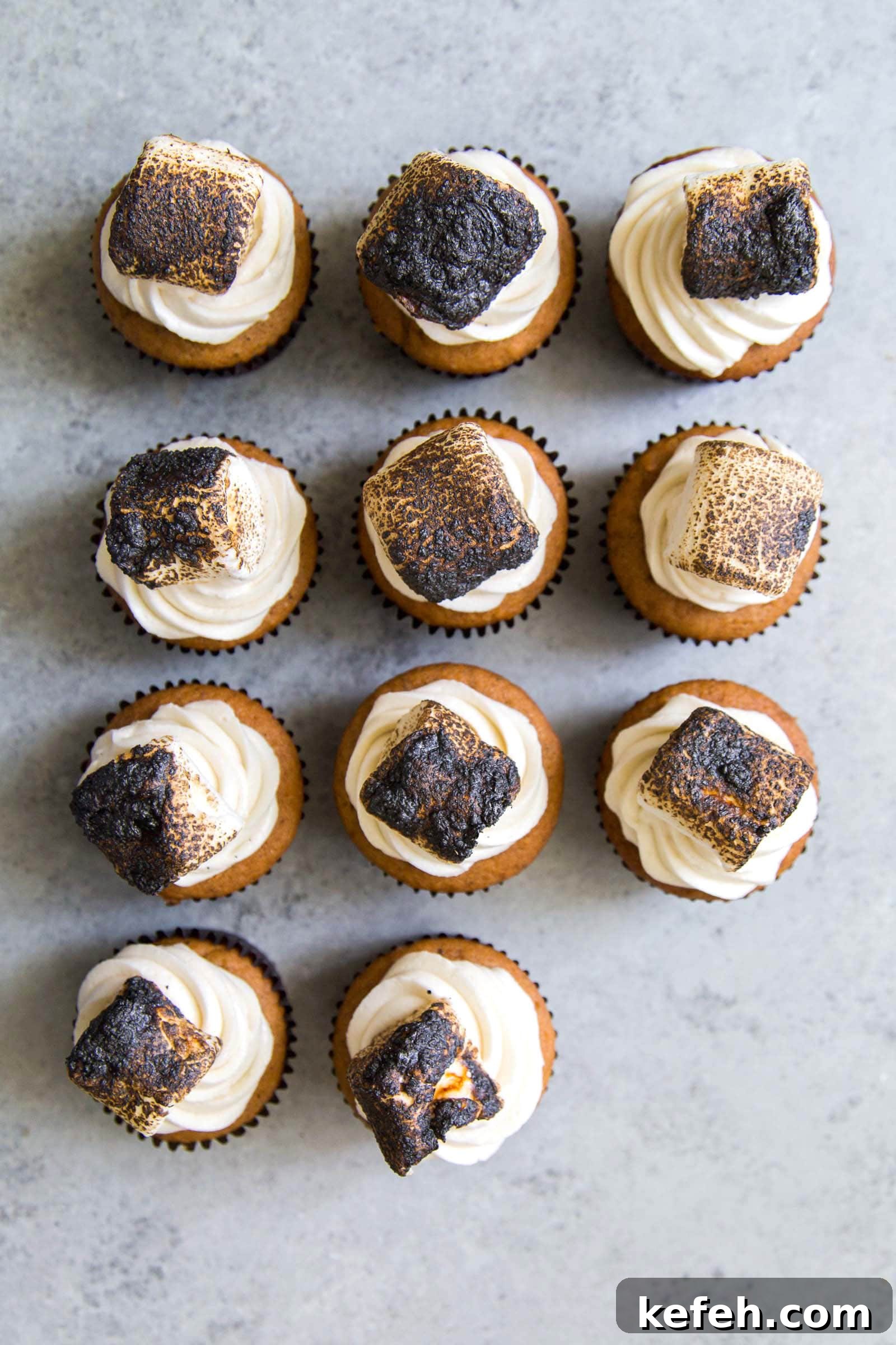 Toasted Marshmallow Butternut Squash Cupcakes 7 Butternut Squash Cupcakes with Toasted Marshmallows