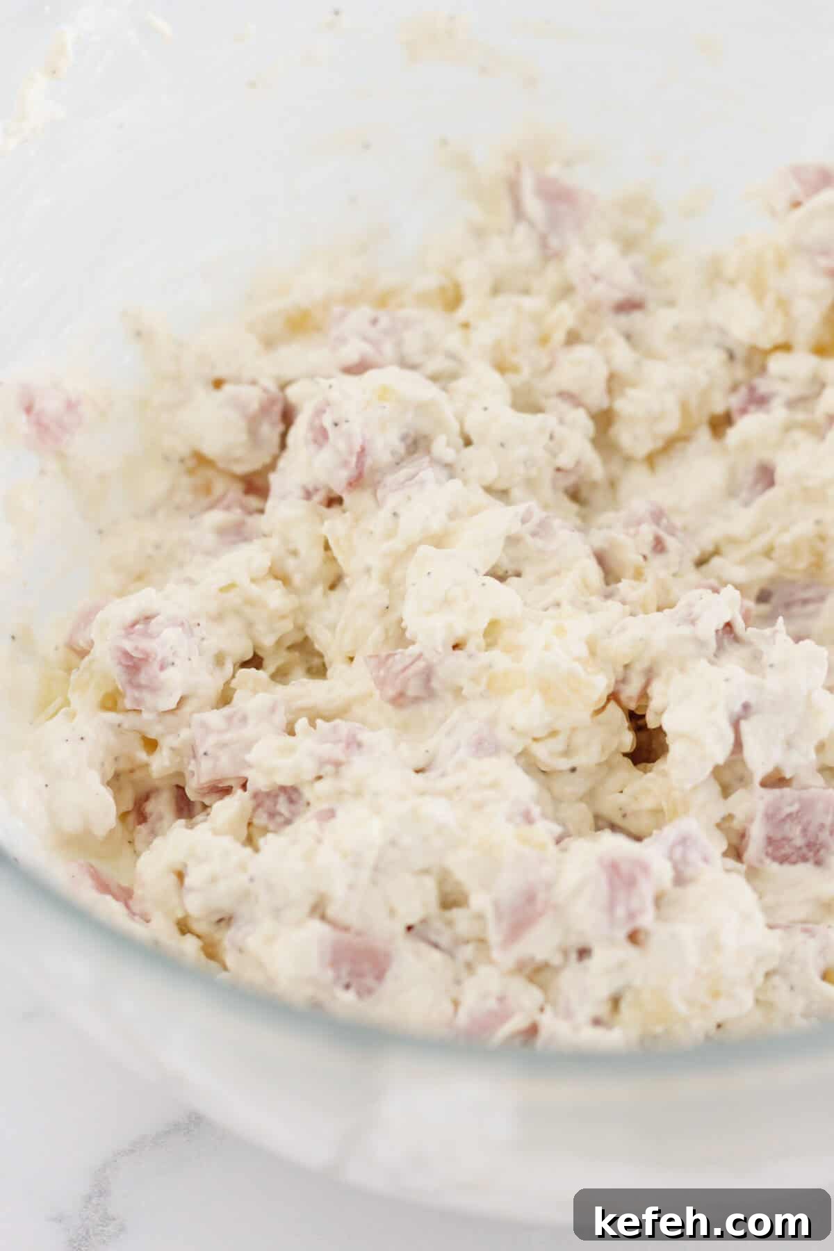 The finished Hawaiian dip in a bowl.