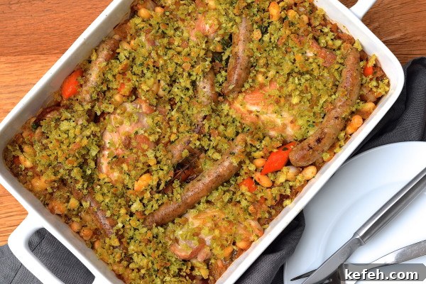 Rustic Chicken and Sausage Cassoulet Recipe for Comforting Dinners 8 cassoulet-style chicken and white beans | pamela salzman