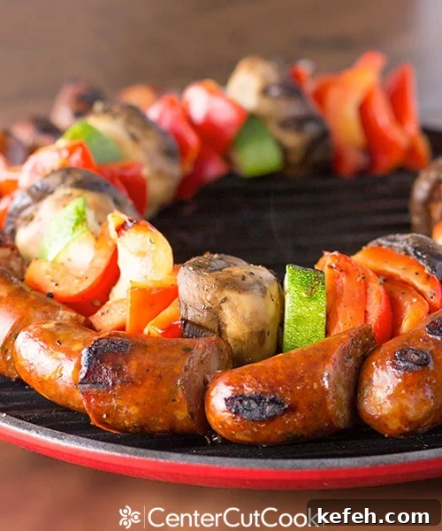 Chicken sausage kabobs 8