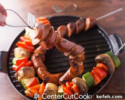 Chicken sausage kabobs 7