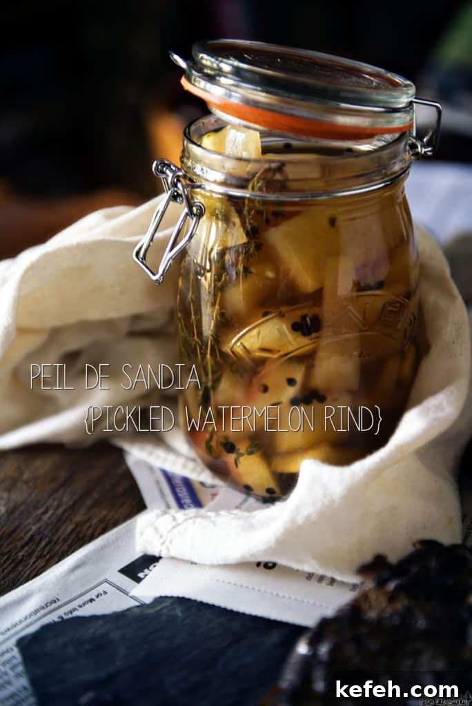 Pickled Watermelon Rind (Peil de Sandía) Recipe Guide 3 Peil de Sandia aka Pickled Watermelon Rind | Kita Roberts PassTheSushi.com
